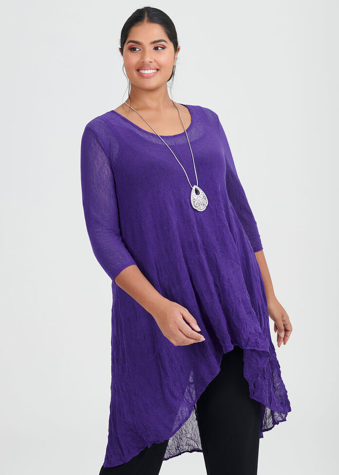 Shayda Mesh Tunic, , hi-res