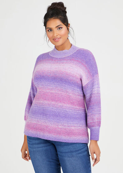 Plus Size Mix Knit Jumper