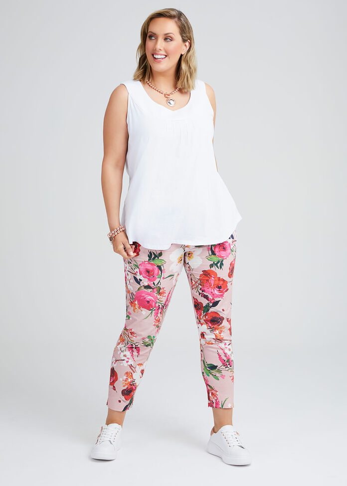 Pretty In Pink Linen Pant, , hi-res