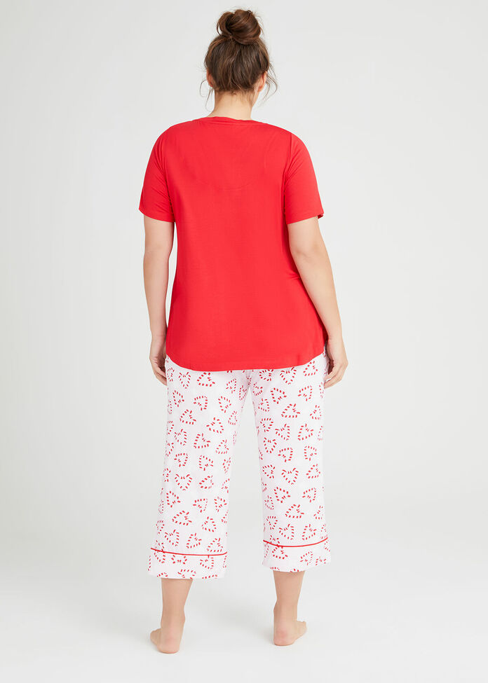 Bamboo Xmas Pyjama Top, , hi-res