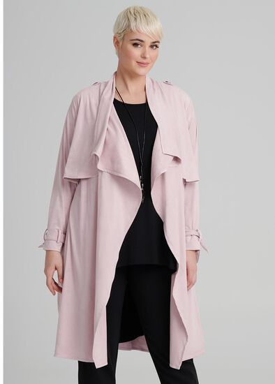 Plus Size Rose All Day Suede Jacket