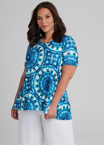 Plus Size Sea Ripples Top