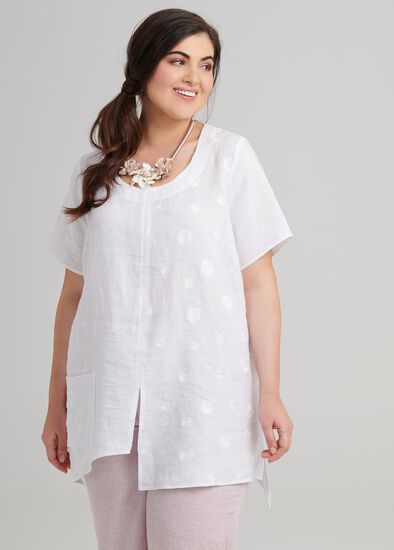 Plus Size Mantra Linen Top