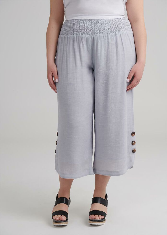 Sahara Button Crop Pant, , hi-res