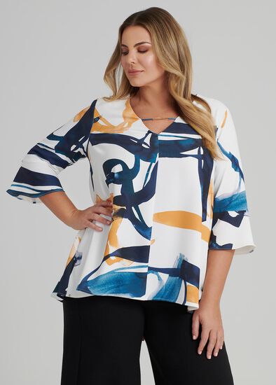 Plus Size Fusion Top