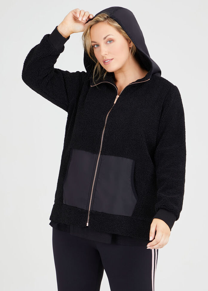 Teddy Boucle Hoodie, , hi-res