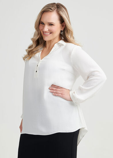 Plus Size Mary Long Sleeve Blouse