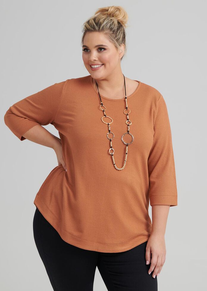 Staple Curved Hem Top, , hi-res