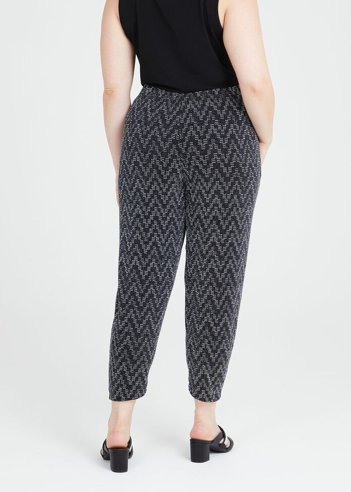 Chevron Lurex Jogger, , hi-res