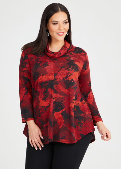 Plus Size Shades Of Red Top