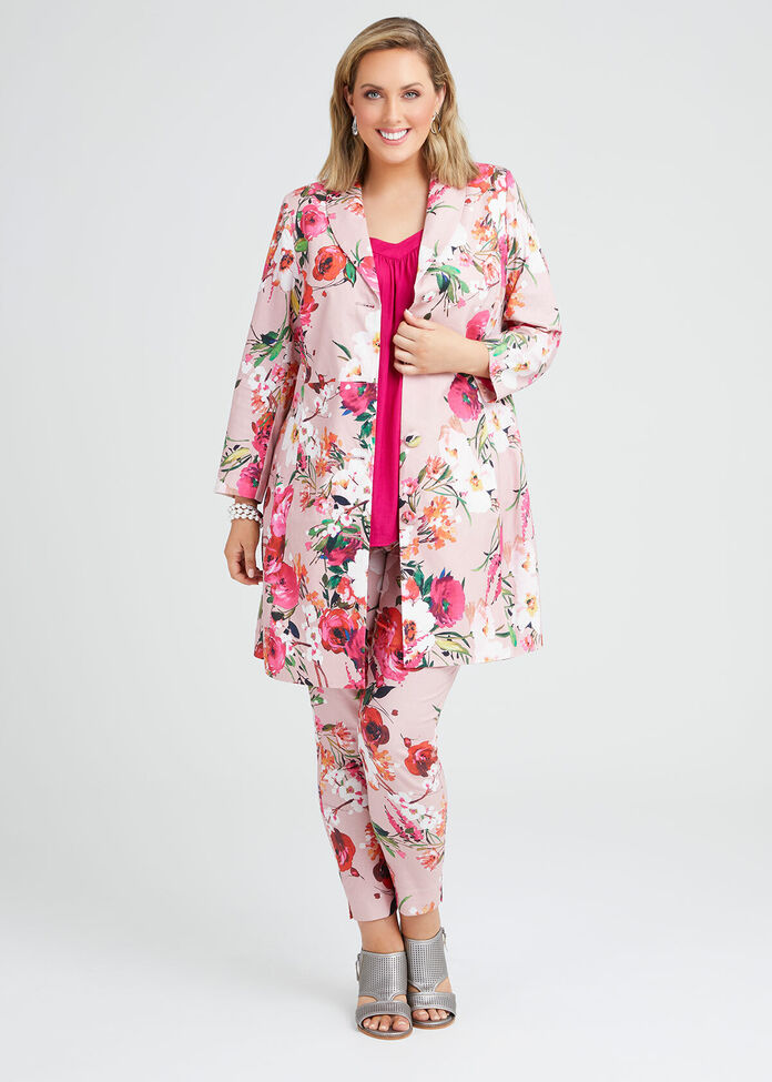 Pretty In Pink Linen Jacket, , hi-res