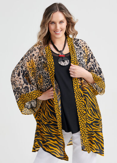 Plus Size Jumanji Kimono