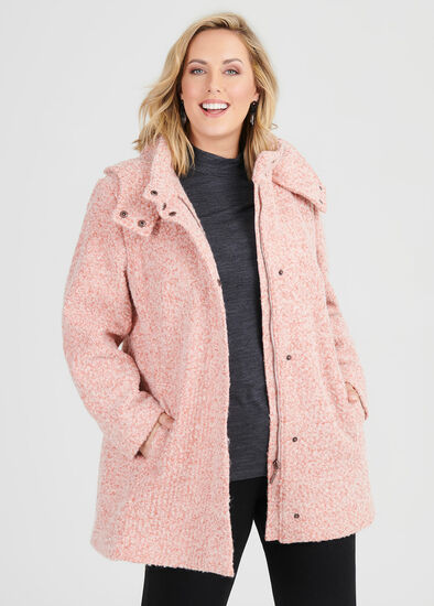 Plus Size Romance Hooded Coat