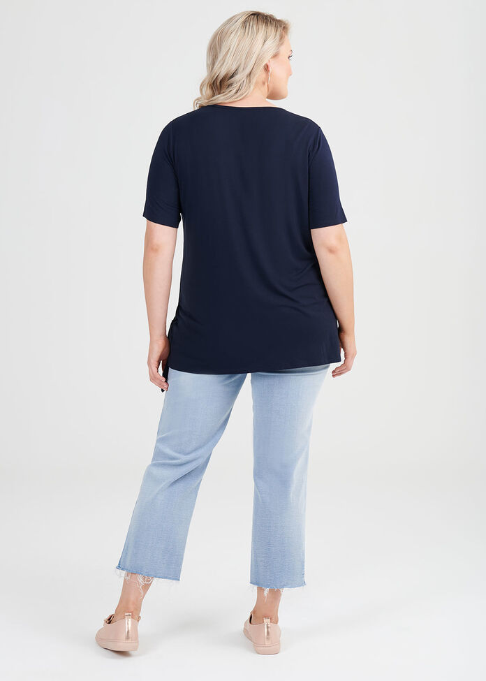 Bamboo Asymmetric Knot Top, , hi-res