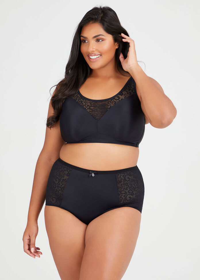 Wirefree Comfort Lace Bra, , hi-res