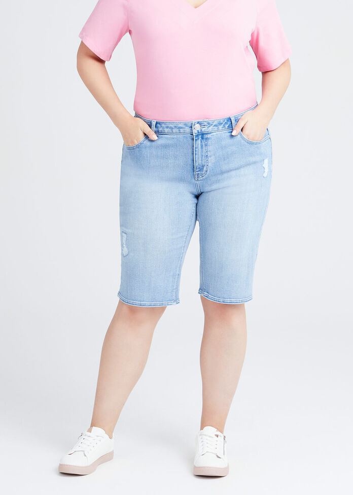 Coolmax Mom Denim Short, , hi-res