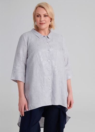 Plus Size Kasbah Linen Shirt