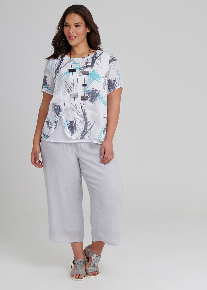 Sahara Button Crop Pant, , hi-res