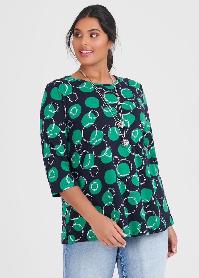 Cotton Circles Top, , hi-res