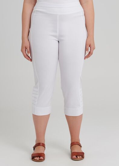 Plus Size Trapeze Slim Crop Pant