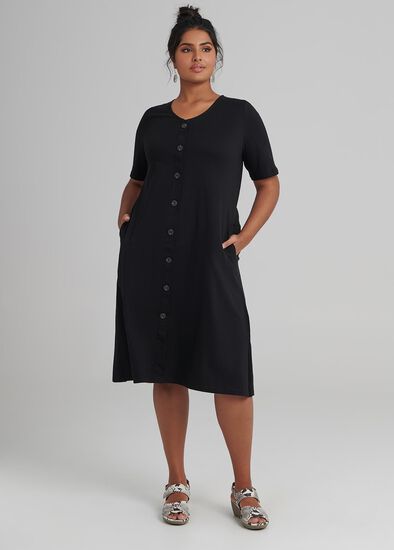 Plus Size Button Down Dress