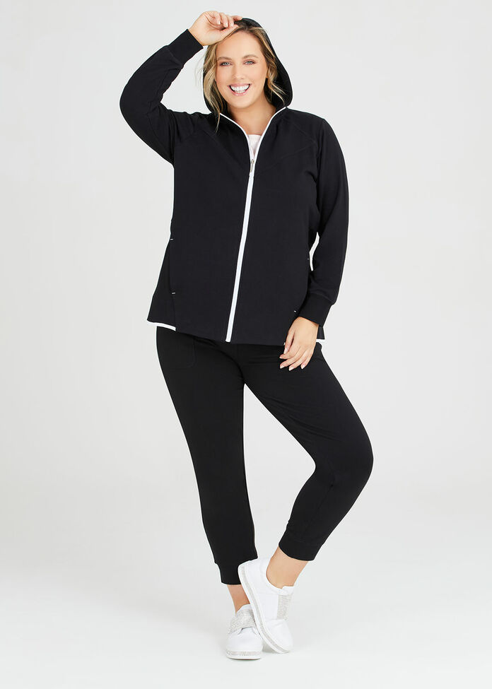 Organic Zip Active Hoodie, , hi-res