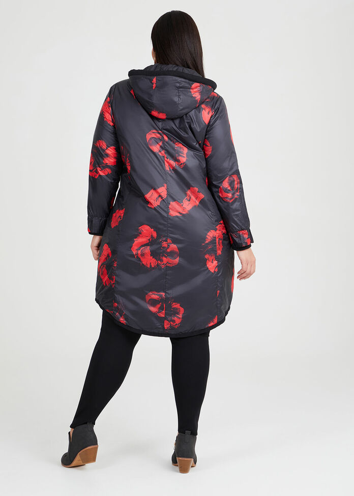 Rouge Noir Puffer Coat, , hi-res