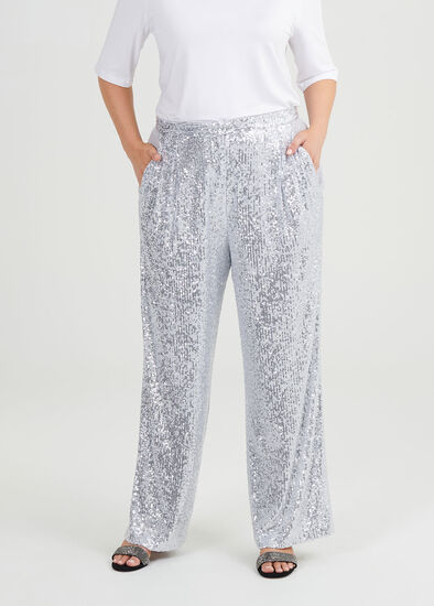 Plus Size Sparkle And Shine Wide Leg Pant