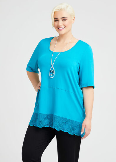 Plus Size Bamboo Lace Top