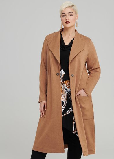 Plus Size Galaxy Ponti Coat