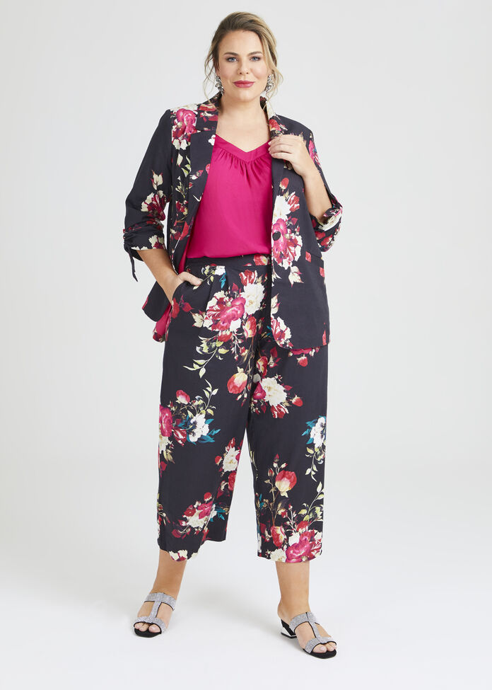 Wild Rose Linen Wide Pant, , hi-res