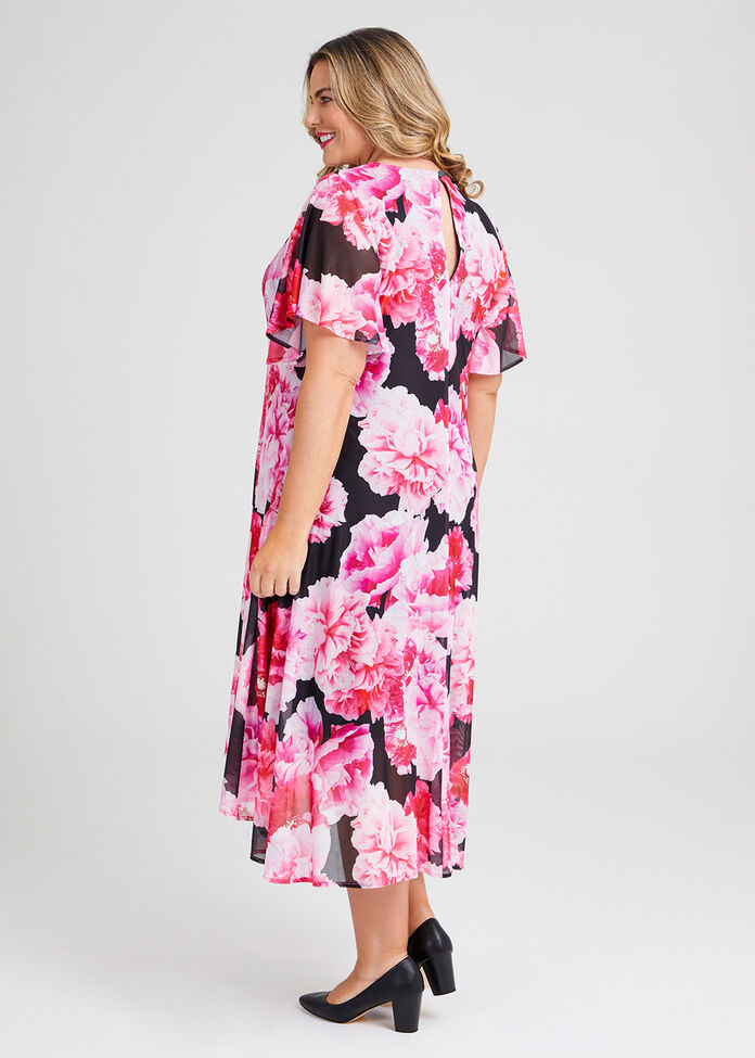 Floral Dream Mesh Maxi Dress, , hi-res