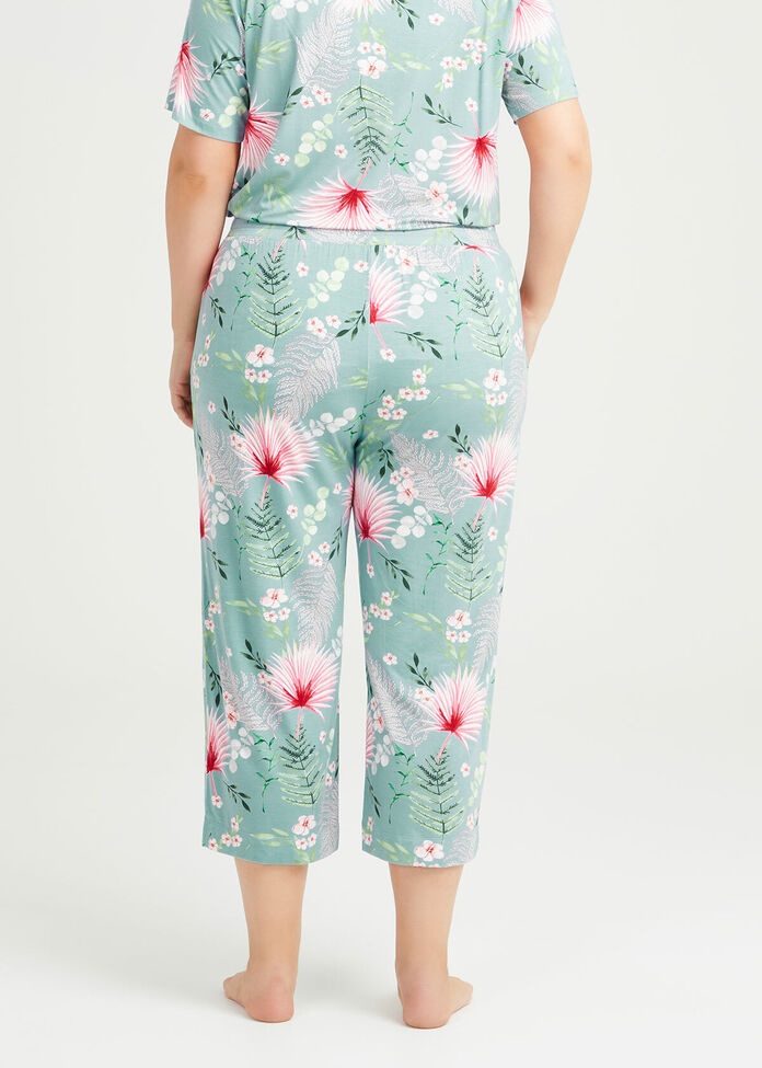 Bamboo Garden Pyjama 3/4 Pant, , hi-res