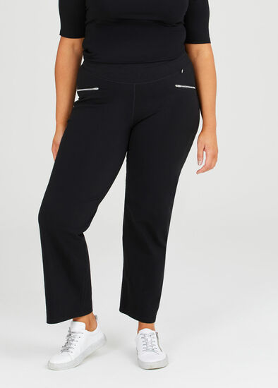 Plus Size Yoga Zip Pant