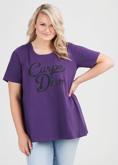 Plus Size Organic Carpe Diem Tee