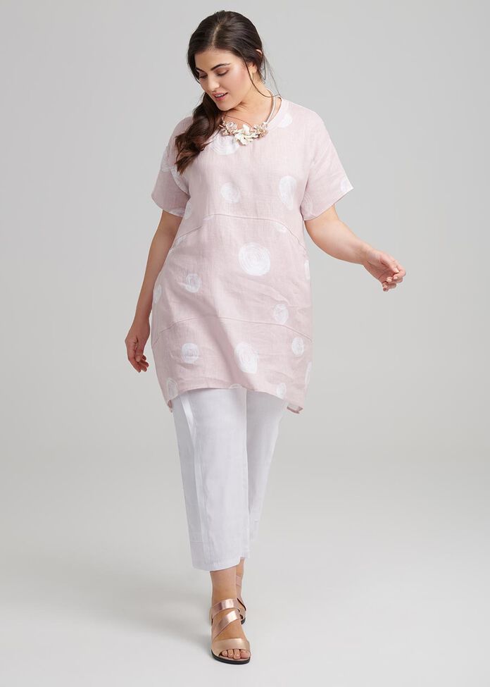 Circle Linen Tunic, , hi-res