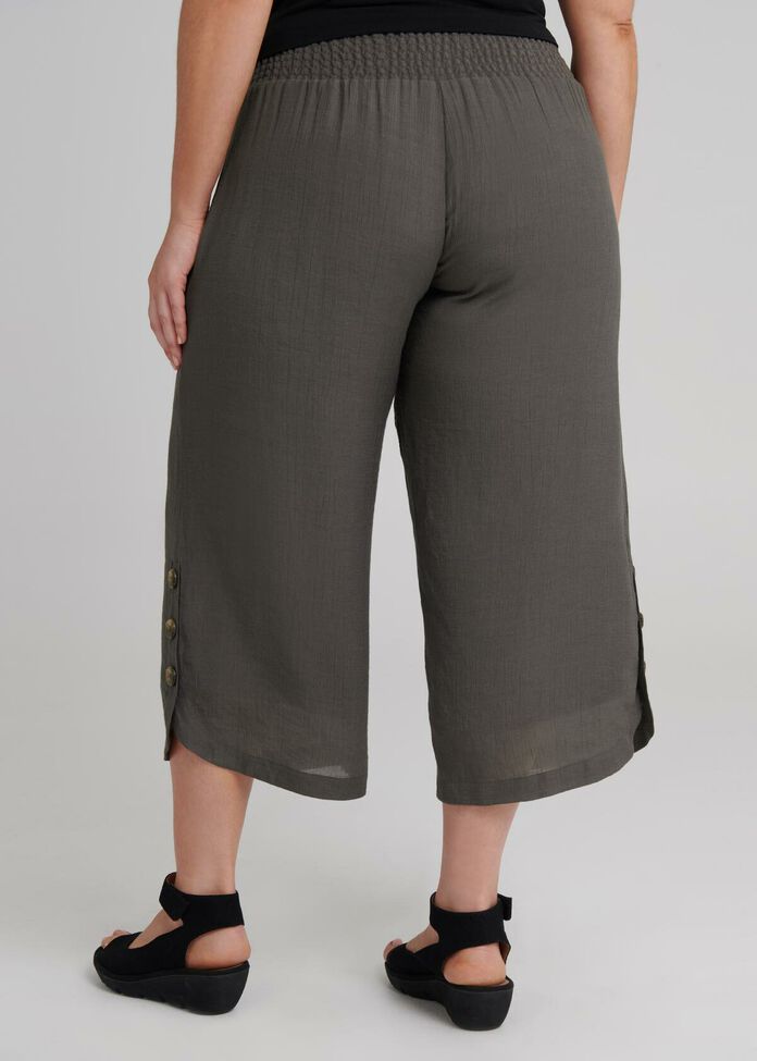 Sahara Button Crop Pant, , hi-res