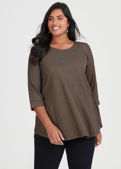 Plus Size Bamboo Ticking Top