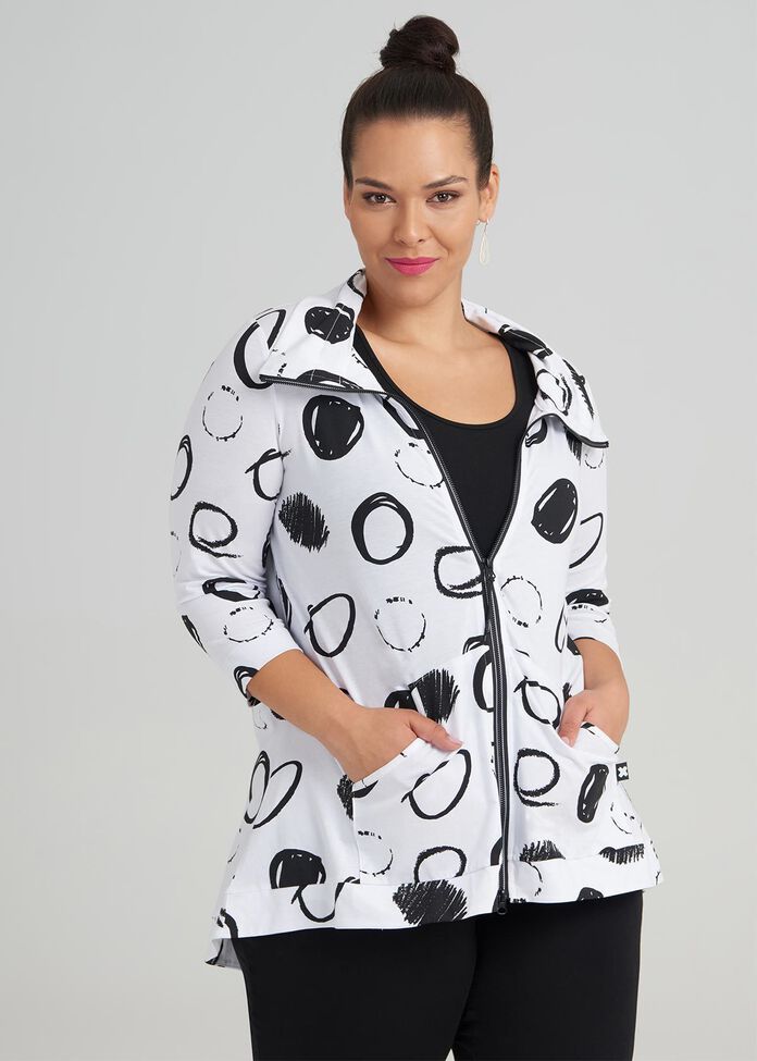 Cotton Elevate Spot Cardi, , hi-res