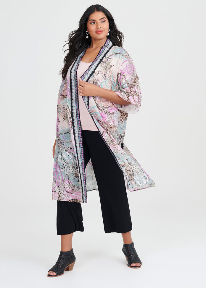 Mystique Wild Viscose Kimono, , hi-res