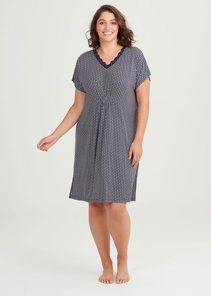 Bamboo Ditsy Nightie, , hi-res