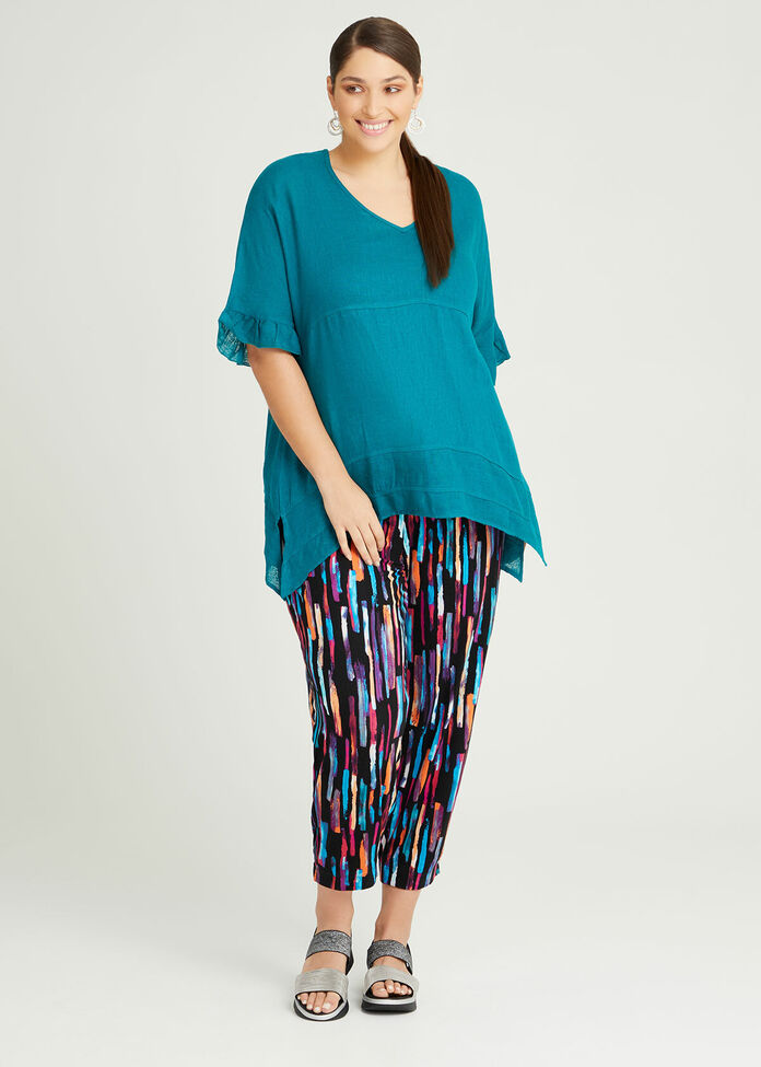 Bamboo Abstract Sia Knit Pant, , hi-res