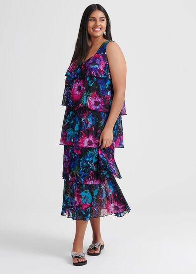 Plus Size Floral Tales Dress