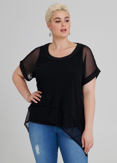 Plus Size Mesh With Me Top