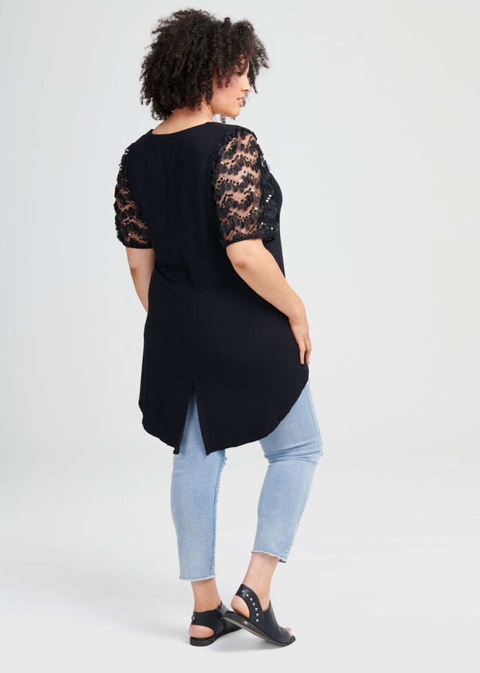 Bamboo Puff Sleeve Top, , hi-res