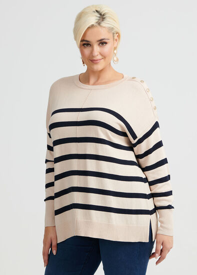 Plus Size Dreamers Stripe Jumper