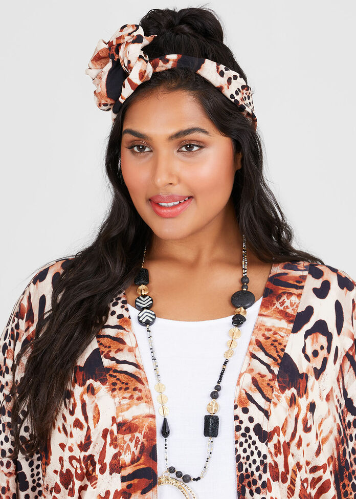 Animal Print Headband, , hi-res