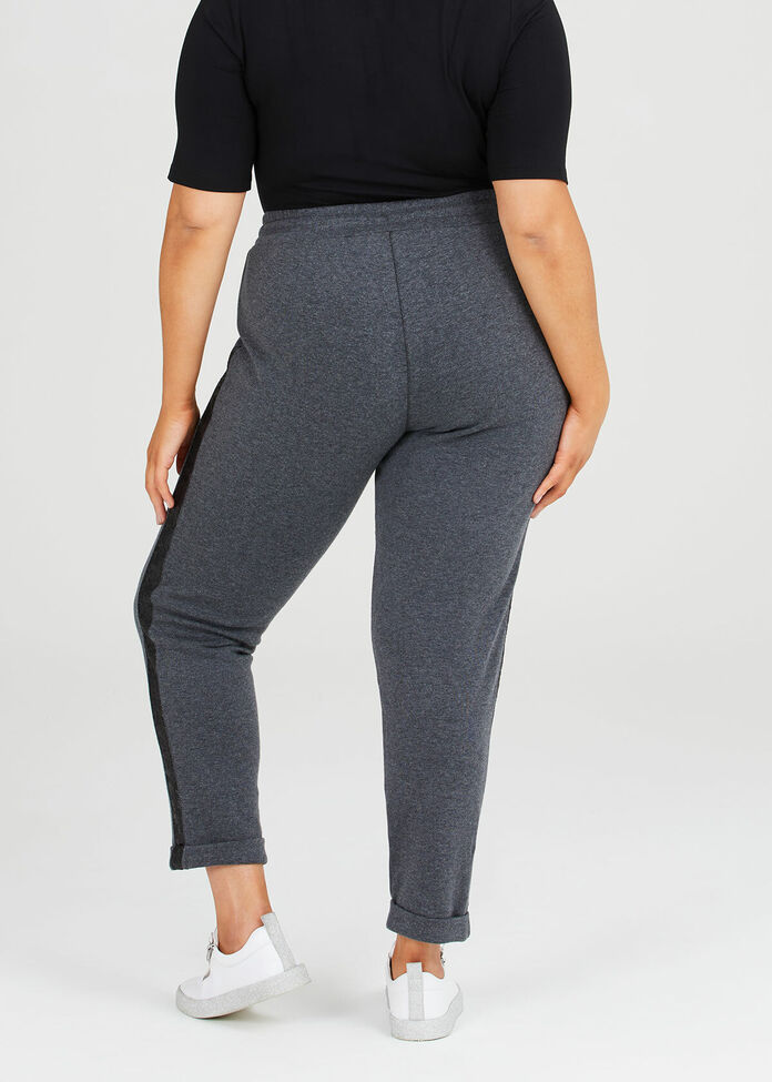 Sequin Trim Jogger, , hi-res