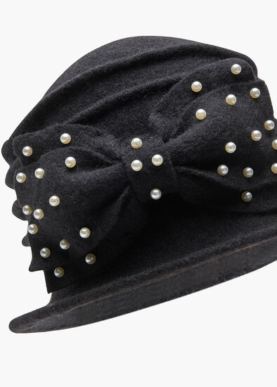 Pearl Bow Hat