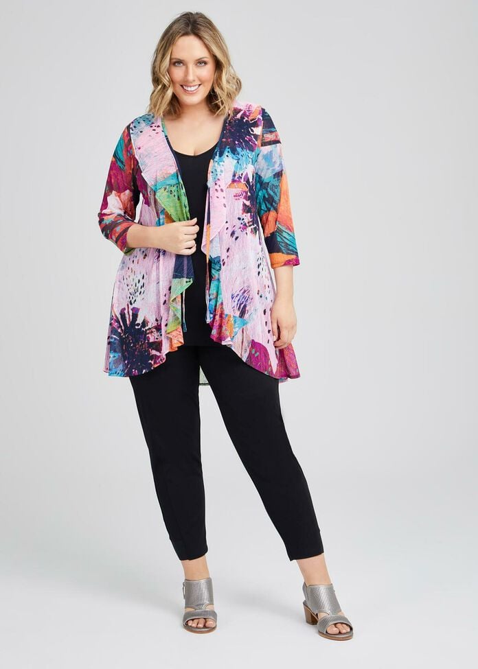 Clairvoyance Ruffle Cardigan, , hi-res